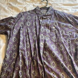 Men's Purple Patterned Shirt